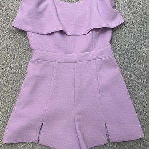 Strapless Purple Romper